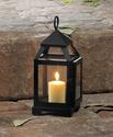 *18083V - Black Metal 8 3/4" Contemporary Pillar C