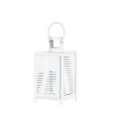 *18089V - White Metal Horizon 12 1/4" Pillar Candl
