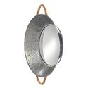 *18150V - Metal Pie Tin Frame Round Wall Mirror