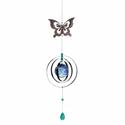 *18160V - Glow In The Dark Glass Bauble Butterfly 