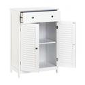 *18187V - Nantucket Double Door White Wood Floor C