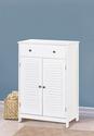 *18187V - Nantucket Double Door White Wood Floor C