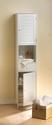 *18188V - Nantucket Tall 2 Door White Wood Cabinet