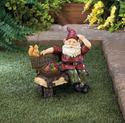 *18198V - Solar Gnome Figure On Welcome Bench Yard
