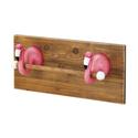 *18232V - Pink Flamingo Kitchen Bath Wood Towel Ho