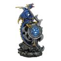 *18261V - Blue Dragon Figurine w/LED Light Up Meda
