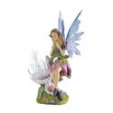*18276V - Garden Fairy Light Up Flower Statue 12" 