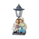 *18277V - Young Couple Beneath Street Light Garden