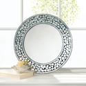 *18281V - Round Mosaic 17" Frame Wall Mirror