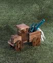 *18409V - Rustic Antique Truck Fir Wood Planter Ya