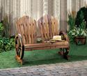 *18438V - Adirondack Wagon Wheel Loveseat Couple G