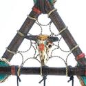 *18469V - Arrow Triangle Skull  Dreamcatcher Wall 