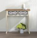 *18505V - Charming White Wood Accent Console Table