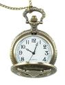 :10467V - Golden Owl FOB Pocket Watch Necklace w/C