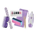 :10677V - Ultimate 14pc Purple Manicure Machine Se