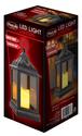 :10703V - LED Flickering Light Black Lantern w/Tim