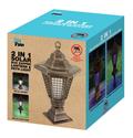 :10834V - 2 In 1 Solar Bug Zapper Path Light Garde