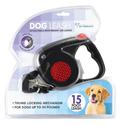 :10890V - Retractable Dog Leash 15 Foot w/ LED Bri
