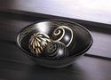 12047V - Artisan Carved Wood Bowl And Ball Accents