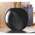 12053V - Artisan Leaf MDF Wood Vase Decorative Acc