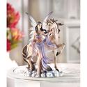 12109V - Mythical Fairy And Unicorn Polyresin/Powd