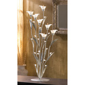 12794V - Silver Calla Lily Tea Light Candle Holder