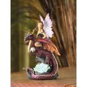 13199V - Purple Fairy Dragon Rider Figure LED Crys