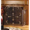 13773V - Florentine Rustic Metal Fireplace Screen 