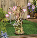 13915V - Peony Fairy Figurine Light Up Flowers Sol