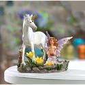14579V - Forest Magic Purple Fairy White Unicorn M