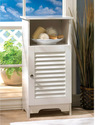 14707V - Nantucket White Storage MDF Wood Cabinet 