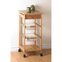 14710V - Osaka 2 Basket Drawer Shelf Bamboo Wood K