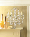 14947V - Ivory Baroque Taper Candle Holder Hanging