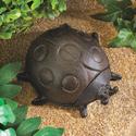 14964V - Ladybug Figure Cast Iron Key Hider Garden