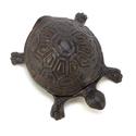14965V - Turtle Figure Cast Iron Key Hider Garden 