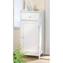 15129V - Lakeside White Wood Storage Cabinet 1 Dra