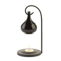 15146V - Black Ceramic Teardrop Oil Warmer