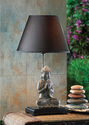 15160V - Buddha Figure Table Lamp with Shade