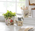 15179V - Botanical Illustration Garden Planter Pot