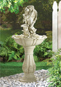 34189V - Fair Maiden Stone Look Scalloped Bowl Wat