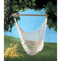35330V - Cotton Hammock Chair Wood Stretchers Max 