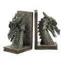 37978V - Fierce Green Dragon Figure Polyresin Book