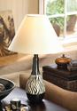 37982V - Zebra Stripe Jug Shaped Base 20" Table La