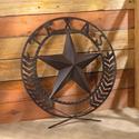 38595V - Texas Star Circular Chocolate Finish Meta