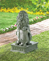 38624V - Stately Lion Shield Guardian Fiber Resin 