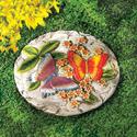 38805V - Butterflies & Flowers 10 1/2'' Cement Gar
