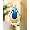 38980V - Sapphire Peridot Teardrop Glass Art Decor