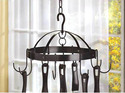39003V - Space Saving Circular 8 Hook Metal Pot Ut