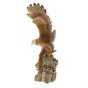 39665V - Soaring Eagle Hand Carved Burlwood Look P