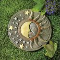 39697V - Celestial Sun Moon Glow In Dark 10" Resin